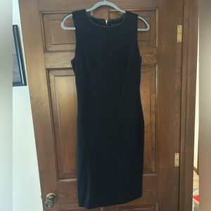 Textured WHBM black suiting dress, sleeveless